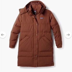 Patagonia Women's Long Brown Puffer Jacket